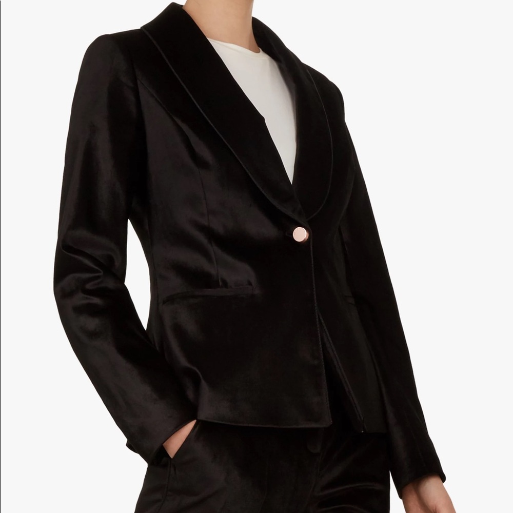 NWT! Ted Baker Black Velvet Blazer